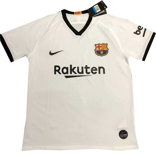 Camiseta de Entrenamiento Barcelona 2019 2020 Blanco Negro